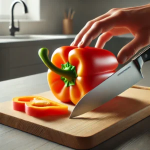 how to cut a pepper